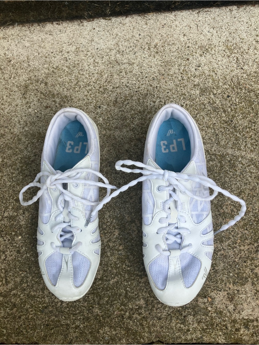 White Athletic Lace-Up Sneakers - Lightweight Comfort